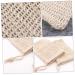 FRCOLOR 8 Pcs Cotton Linen Soap Pouches - Natural Sisal Drawstring Bags for Soaps | Eco-Friendly Durable & Perfect for Women - Khaki Color - Buy Online on GoSupps.com