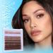 Yawamica Fluffy Brown Lash Clusters Kit | 40D Volume Wispy Eyelash Extensions | DIY Brown Lash Kit with Bottom Lashes Bond & Seal Tweezers | Ships Internationally - Buy Online on GoSupps.com