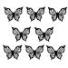 8 PIECE Makeup Eyeliner Stencil Tool Winged Eyeliner Stamp Butterflies Stencils for Smokey Eyeshadow Eye Liner Stencil Kit Multifunctional Eye Applicator Mascara Shield