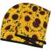 Yellow Sunflowers Coral Velvet Dry Hair Cap | Ideal for Home Travel Pool Parties & More | Quick-Dry Solutions - Buy Online on GoSupps.com