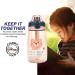 MICHLEY 16oz Water Bottle with Straw for Toddlers 3+ Years - Orange Lion - Buy Online on GoSupps.com