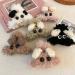 xbiez Harajuku Plush Dog Hair Claw for Girl Hair Claw Delicate Plush Dog Shape Hair Barrettes for Teenager Ponytail Decors White - Buy Online on GoSupps.com