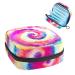Colorful Tie-dye Sanitary Napkin Storage Bag Feminine Menstrual Cup Pouches Nursing Pad Holder Tampon Bags Portable Period Bag for Women Teen Girls 1Pcs Multi-colored 1