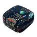 Universe infographics solar system sanitary napkins storage bag menstruation pad bag pocket portable menstrual cup pocket with zipper for teenagers girls women and women