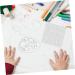 NUOBESTY Sunflower Stencil 9pcs Sunflower Hollow Template Child Square Lace Ruler Stencil Mandala - Buy Online on GoSupps.com