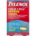 Tylenol Cold & Flu Severe Caplets - 24 ct Relief for Fever, Pain, Cough & Congestion - Buy Online on GoSupps.com