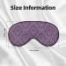 SSIMOO Purple Print Ultra-Soft Light-Blocking Eye Mask - Optimal Comfort for Restful Sleep - International Shipping Available - Buy Online on GoSupps.com