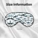 Shop Shark Pattern Unisex Sleep Eye Mask | Soft Comfort Eye Shade for Travel Yoga & Shift Work - Black - Buy Online on GoSupps.com