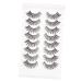 minkissy 8 Pairs Chemical Fiber False Eyelashes Fluffy Fake Lashes Halloween Fake Eyelashes Wispy Fluffy False Lashes Natural False Eyelashes Dense False Lashes Miss Eyes Cosmetics
