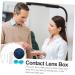 Healvian 3-St Contact Lens Container - Blue Organizer Kit for Eye Care & Lensing Tools - Portable Storage Solution for Contact Lenses - Buy Online on GoSupps.com