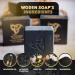 Woden Men's Natural Soap Bar - Beard Body & Hair 120g | Oud Wood Essence | Groom Like a Viking - Buy Online on GoSupps.com