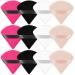 Ainiv triangle makeup powder quaste 12 pieces of face sponges pouder puff washable reusable makeup sponge wet dry make -up tool for loose powder or foundation rouge (4 color) #2 12 pieces colorful