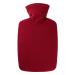 Hugo Frosch hot water bottle classic 1.8 l with fleece cover dark red