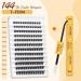 QUEWEL Eyelash Cluster - Mixed Length Natural Look Reusable DIY Extensions - Thin Band for Home Use (FD04) - 1 Pack - Buy Online on GoSupps.com
