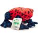 Zappi Co 100% Recycled Plush Poison Dart Frog Toy - 15cm Stuffed Eco-Friendly Animal for Newborns - Buy Online on GoSupps.com