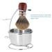 Durable Stainless Steel Shaving Set: 1 Razor & Brush Stand - Perfect for Salons | International Shipping Available - Buy Online on GoSupps.com