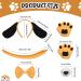 5-Piece Puppy Dog Costume Set for Adults & Kids - Headband Ears Fly Cock Fake Nose - Party Decoration Accessories in Yellow - Buy Online on GoSupps.com