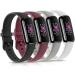 4 Pack Bands for Fitbit Luxe Bands, Soft Silicone Wristband Replacement Strap for Fitbit Luxe/Luxe Special Edition Fitness Tracker Women Men (Small, Wine Red/Black/White/Grey) Wine Red/Black/White/Grey Small