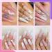 NICOLE DIARY Acrylic Powder Set - Professional Nail Extension Kit with Liquid Monomer for French Nails - White, Clear, Pink - Buy Online on GoSupps.com