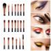 20-Piece Eye Makeup Brush Set | Blending Tools for Shadow Eyeliner Brow & Lip | International Shipping Available - Buy Online on GoSupps.com