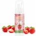 Children's Foam Toothpaste with U-Shaped Toothbrush - Strawberry Flavor Ideal for Kids 2+ | International Shipping - Buy Online on GoSupps.com