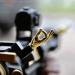 Stinger Novelty Finger Sight Set - 45 Degree Gloss Gold Iron Sights for Picatinny Rail and Weaver | Front and Rear BUIS Set - Buy Online on GoSupps.com