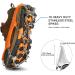 IPSXP Ice Cleats Traction Snow Grips for Boots - Anti Slip Stainless Steel Spikes - Safe Protection for Hiking, Fishing, Walking - Men, Women, Kids - Buy Online on GoSupps.com