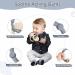TYRY.HU Baby Teething Toys for Infants 0-12 Months | Silicone & Wood Teether Set | Soft-Textured for Easy Hold & Clean | Stone Grey | Perfect Baby Gift - Buy Online on GoSupps.com