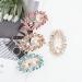 inSowni 4 Pack Gold Glitter Sparkly Jeweled Gems Leaf Metal French Barrettes - Hair Clips for Women Girls - Buy Online on GoSupps.com