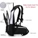 Mubasel Gear Insulated Hydration Backpack - 2L BPA Free Bladder - Keeps Liquid Cool for 4 Hours - Perfect for Running, Hiking, Cycling, Camping - Black/White - Buy Online on GoSupps.com