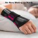 FREETOO Fitted Wrist Brace for Carpal Tunnel Relief - Adjustable Night Support with Metal Splint for Arthritis & Tendonitis - Right/Left Hand Size S/M (13-20CM) - Black Red - Buy Online on GoSupps.com