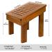 Utoplike Teak Wood Shower Foot Stool for Shaving Legs Sturdy Shower Foot Rest for Shower Shaving Wooden Shower Foot Step for Bathroom - Buy Online on GoSupps.com
