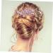 Minkissy Rhinestone Hair Jewelry for Women | Floral Pattern Wedding Hair Comb | Violet Metal Bride Accessory - Buy Online on GoSupps.com