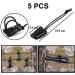 Xavswrde 19-Piece Molle Accessories - Tactical Bag Clips Karabiner Hooks & Keychain Attachments for Tactical Backpacks | Durable Black Gear - Buy Online on GoSupps.com