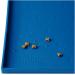 Leash boss spray mat XXL - bowl pad cats & dogs with large lip slide and waterproof silicone bowl pad for feed water or fountain (76 x 56 cm blue) XXL - 76 x 56 cm blue