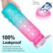 ELYPHINE 32oz Motivational Water Bottle with Straw, Time Marker, Leakproof Design - BPA Free Tritan Material for Fitness and Sports - Eglantine - Buy Online on GoSupps.com
