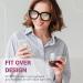 LVIOE Blue Light Filter Glasses for Eye Strain Relief - Over Glasses for All Users - Stylish Black Design - Buy Online on GoSupps.com