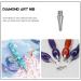 SEWACC Rhinestone Sticky Pen Tips 6pcs Cases Nail Embroidery Drill Art Tool Point for Steel Tips Pen Replacement Diy Heads 2.2X0.5cm - Buy Online on GoSupps.com
