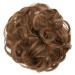 Jjstar 2-Piece Hair Part with Rubber Band - Dutt Hair Tie & Extensions for Messy Bun | Chestnut Brown Hair Accessories for Women & Girls - Buy Online on GoSupps.com