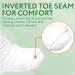 White Non-Skid Super Wide Socks [2 Pairs] - Bariatric & Lymphedema Support - Oversized Anti-Slip Sock for Swollen Feet, Stretches up to 30'' - Unisex - Buy Online on GoSupps.com
