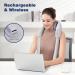 Knqze 4D Neck Massage Device with Heat - Wireless Shiatsu Pillows for Pain Relief | Expert Knet Massage for Neck Shoulder & Legs - KN6 Gray - Buy Online on GoSupps.com