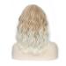 Natural-Looking Ombre Blonde Wavy Bob Wig with Bangs - Heat Resistant Synthetic Wig for Women - Buy Online on GoSupps.com