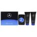 Mercedes-Benz Man Gift Set - Iconic Fragrance with EDT Spray Shower Gel Aftershave for Men - Long Lasting Aromatic Woody Fruity Mens Cologne - 3 pc