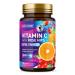 Built by Nature Chewable Vitamin C with Rose HIPS - 1000mg Immune Support Supplement - Non-GMO Gluten-Free Vegan - Powerful Antioxidant for Energy & Collagen Boost - Orange Flavor 120 Tablets 120 Count (Pack of 1)