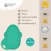 Matchstick Monkey Flat Face Teether - Antimicrobial Silicone BPA-Free Perfect Teething Aid for 3 Months+ (Monkey Green) - Buy Online on GoSupps.com