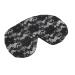 Mikinona Lace Flower Eye Mask Polyester Goggles Soft Travel 22x9x0.8cm Black