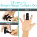 Vive Finger Splint (2 Pack) - Universal Finger Straightener for Arthritis and Pain Relief - Adjustable Brace for Trigger and Broken Fingers - Support for Middle, Index, Ring, Pinky - Black - Buy Online on GoSupps.com