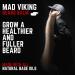 Mad Viking Beard Co. - All Natural Beard Care for Men | Handmade Cruelty-Free Medium to Heavy Hold | Odin s R k 2oz | Made in USA - Buy Online on GoSupps.com