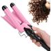 3 Barrel Curling Iron Wand Adjustable Hair Curler Waver Crimper 110V 240V Fast Heating Easy Temperature Adjustment Hair Styling Suitable for Wavy Hairstyles (28mm) - Buy Online on GoSupps.com