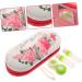 Homsfou 2-in-1 Double-Layer Glasses Case Stylish Sunglasses Storage & Mirror Travel Accessory for Outdoors & Contacts - Buy Online on GoSupps.com